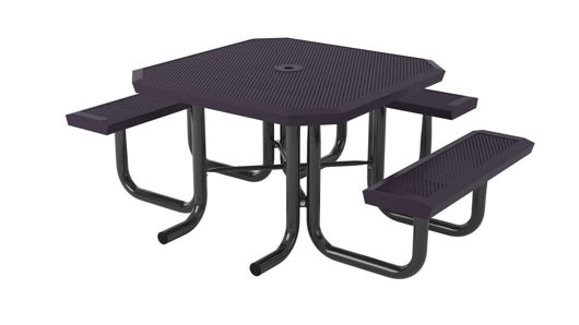 Picture of 46 in. Square Infinity Innovated Heavy Portable Table - 3 Seat 