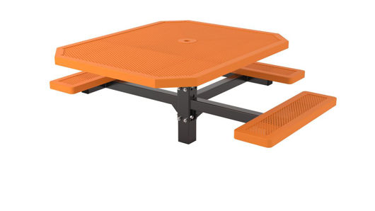 Picture of 46 in. Octagonal Innovated Pedestal In Ground ADA Table - 3 Seat 