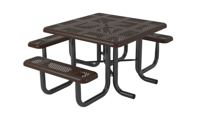 Picture of 46 in. Perforated Portable Heavy Table- 3 Seat