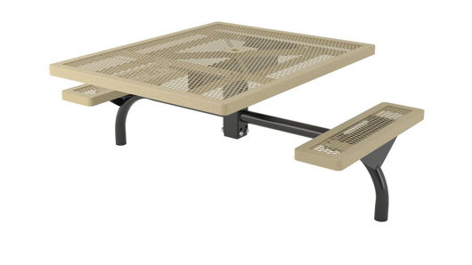 Picture of 46 in. Square Regal Web In Ground ADA Table - 2 Seat 