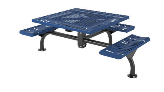 Picture of 46 in. Square Classic Web Table - 3 Seats Surface Mount 