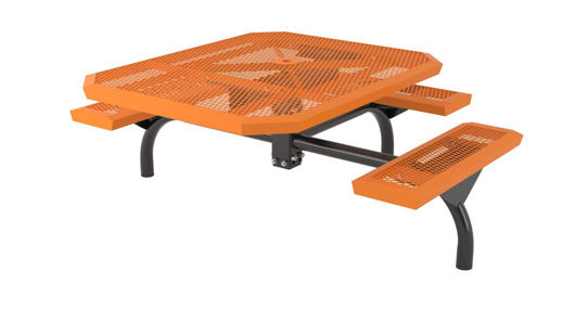 Picture of 46 in. Octagonal Infinity Web In Ground Table - 3 Seat ADA 