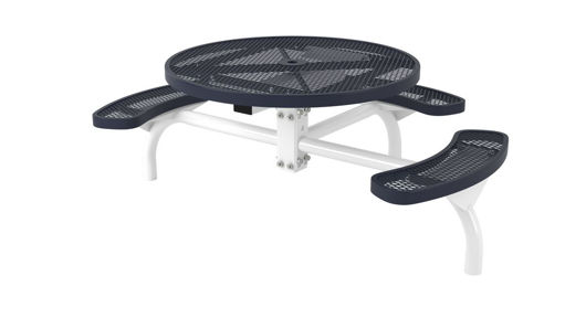 Picture of 46 in. Round Regal Web In Ground Mount Table - 3 Seat 