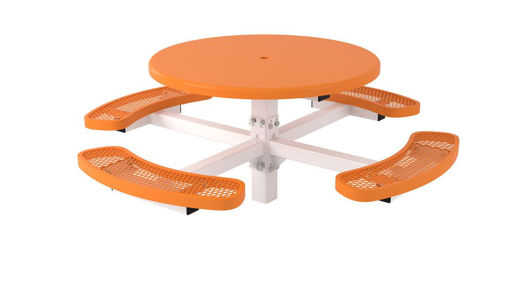 Picture of 46 in. Round Solid Top Pedestal Table In Ground Mount 