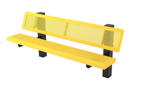 Picture of 6ft. Infinity Style Innovated Bench with Back In Ground Mount 