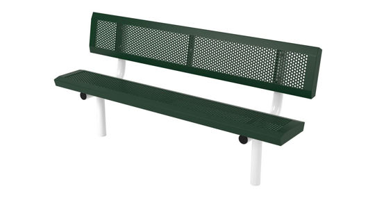 Picture of 6ft. Infinity Style Innovated Bench with Back In Ground Mount 