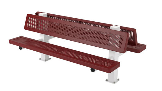 Picture of 6 ft. Innovated Style Bench - 4 Seats Surface Mount 