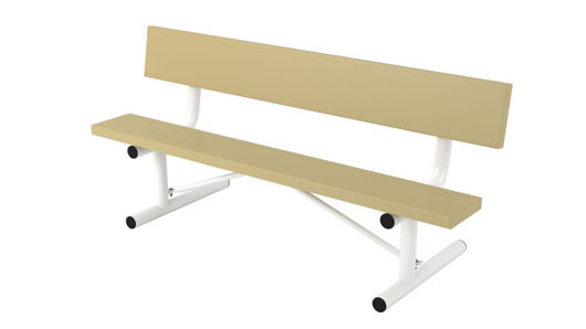 Picture of 6 ft. Plasti Plank Portable Bench w/ Back