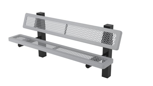 Picture of 6ft Regal Style Bench with Back 4in. Square In Ground Mount 