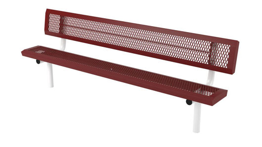 Picture of 8ft. Infinity Style Innovated Bench with Back In Ground Mount 