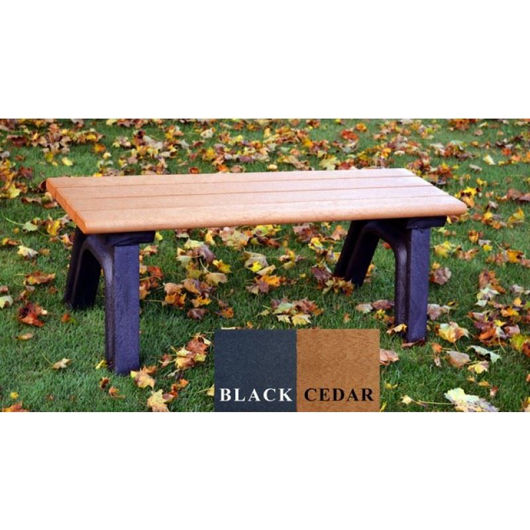 Picture of Park Classic 4' Flat  Plastic Bench 