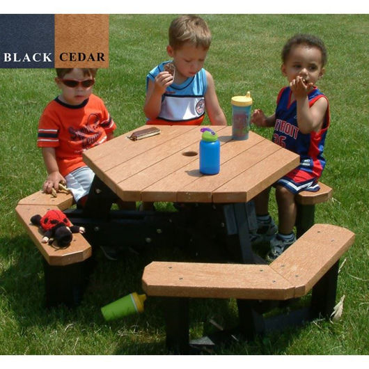 Picture of Open Hexagon Youth Table | Kids & Childrens Plastic Table